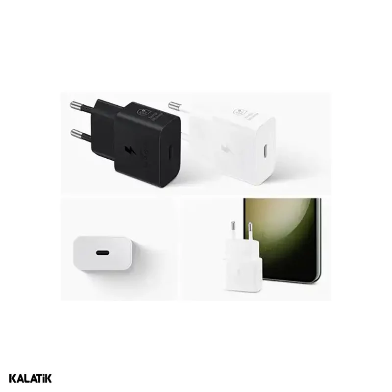 شارژر دیواری 25W سامسونگ مدل EP-T2510 فست PD دو پین-بسته 20 عددی-شارسل