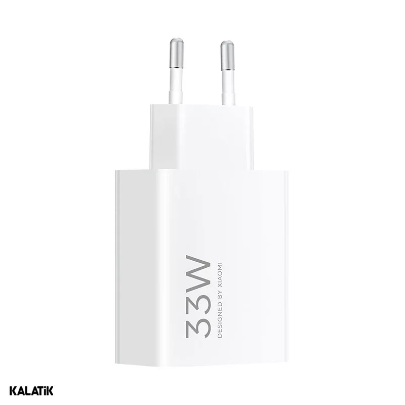 شارژر دیواری 33W شیائومی سر کارتنی مدل MDY-16-EF فست تک پورت دو پین-شارسل