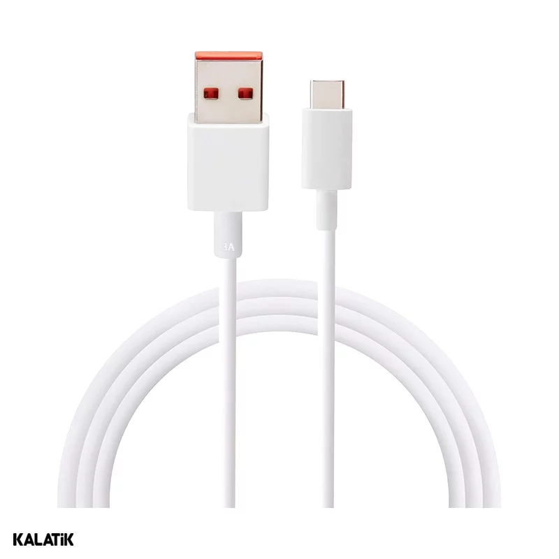 شارژر دیواری 33W شیائومی سر کارتنی مدل MDY-16-EF فست تک پورت دو پین به همراه کابل USB-A به USB-C-شارسل