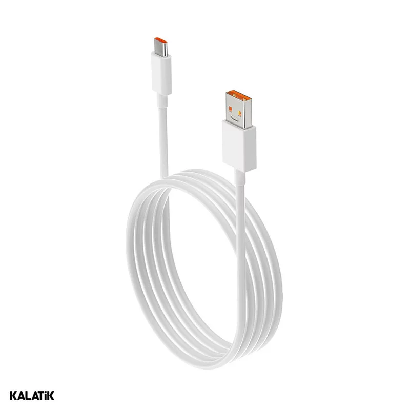 شارژر دیواری 45W شیائومی سر کارتنی مدل MDY-17-EF فست تک پورت دو پین به همراه کابل USB-A به USB-C-شارسل