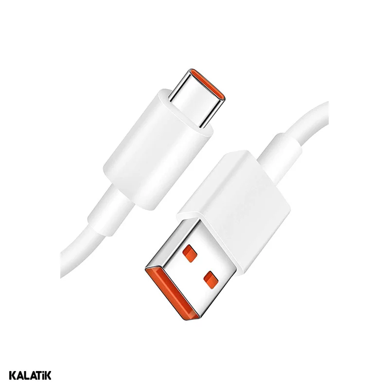 شارژر دیواری 45W شیائومی سر کارتنی مدل MDY-17-EF فست تک پورت دو پین به همراه کابل USB-A به USB-C-شارسل