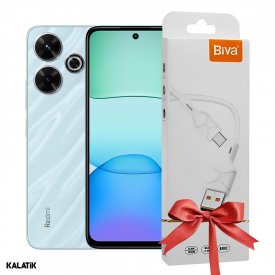 گوشی موبایل شیائومی Redmi 13 NFC دو سیم کارت ظرفیت 256/8 گیگابایت+هدیه کابل شارژ USB-C بیوا C-06