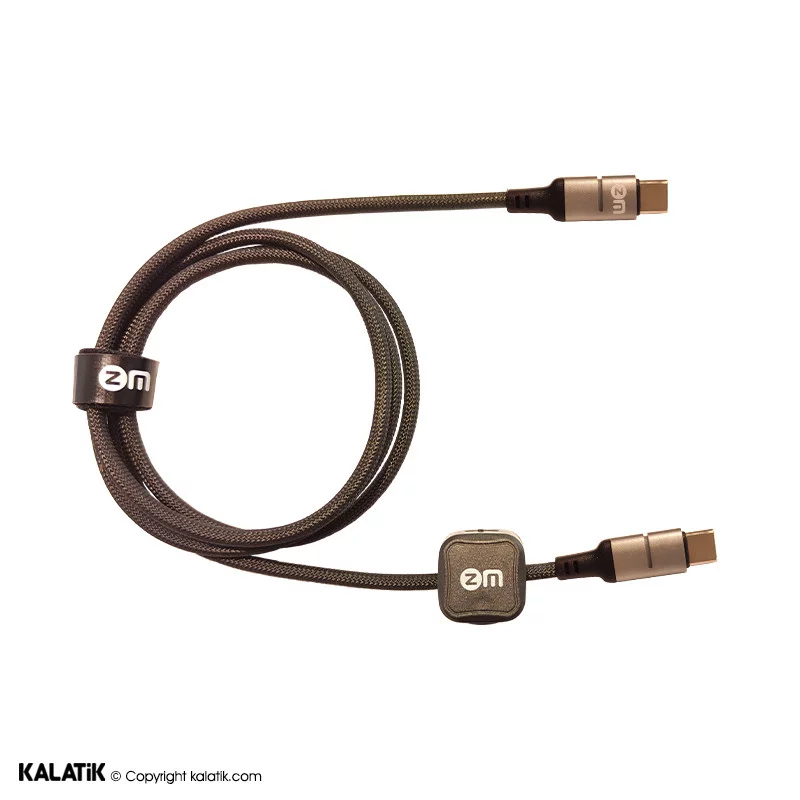 کابل تبدیل USB-C به USB-C زد ام مدل L03 به طول 1 متر-شارسل