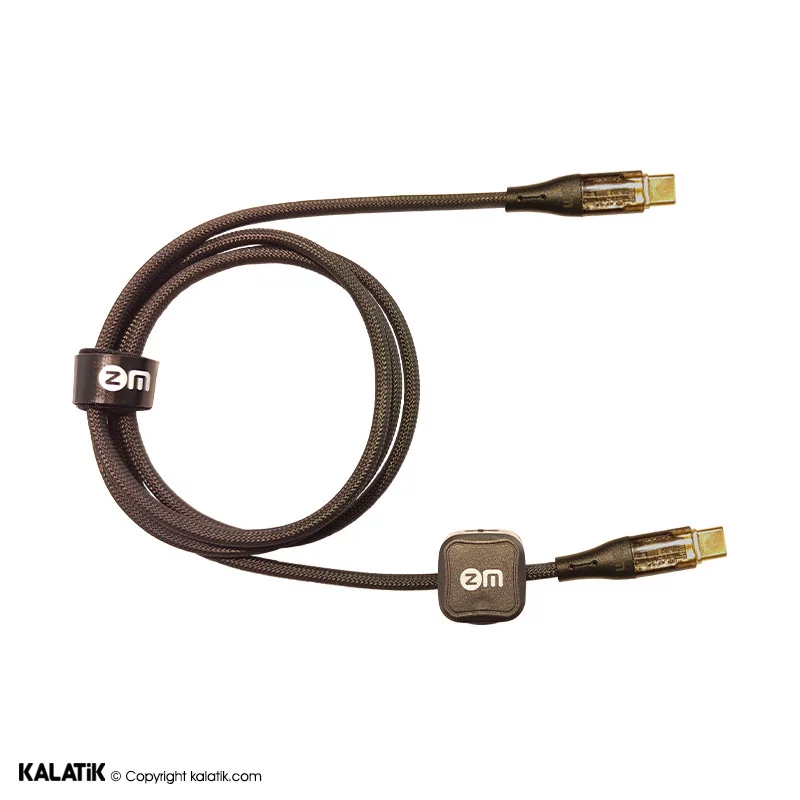 کابل تبدیل USB-C به USB-C زد ام مدل L04 به طول 1 متر-شارسل