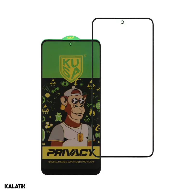 محافظ صفحه نمایش گوشی شیائومی Poco X7 Pro مدل کوزا Privacy ESD شیشه ای
