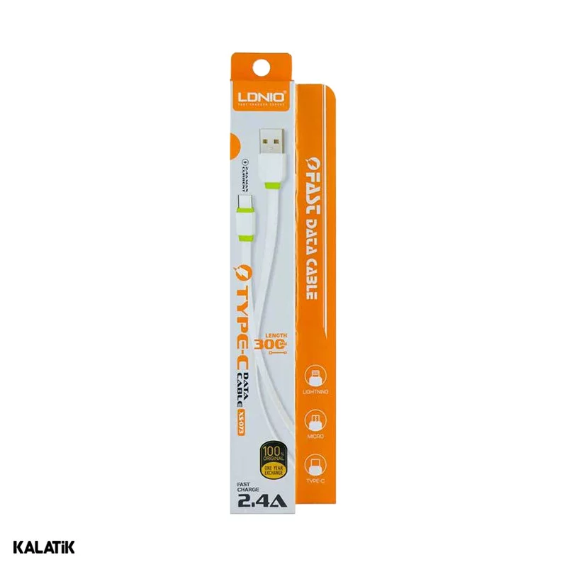 کابل تبدیل USB-A به Micro USB الدینیو مدل XS-073 به طول 30 سانتی متر-شارسل
