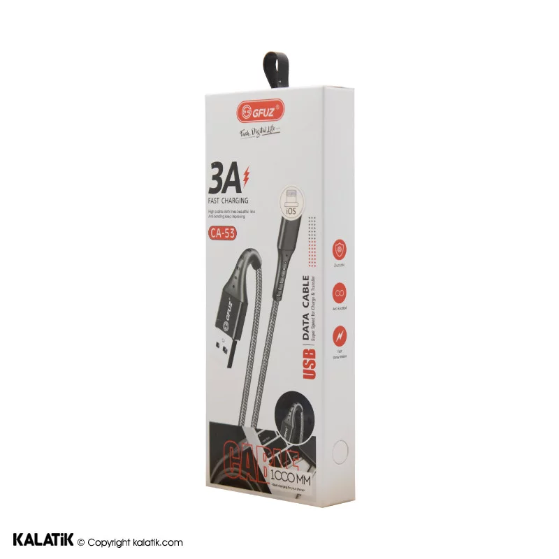 کابل تبدیل USB-A به Lightning جیفوز مدل CA-53 به طول 1 متر-شارسل