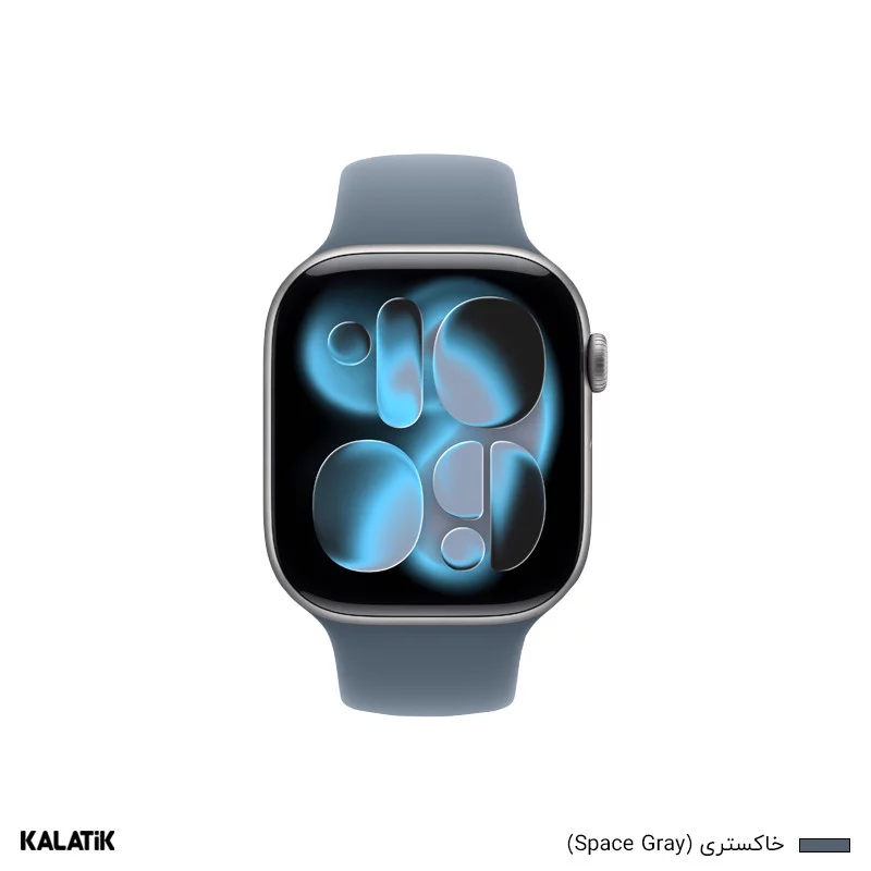 اپل واچ سری 11 مدل 46mm بدنه آلومینیوم با بند سیلیکونی