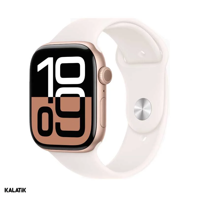 اپل واچ سری 10 مدل 42mm بدنه آلومینیوم با بند سیلیکونی