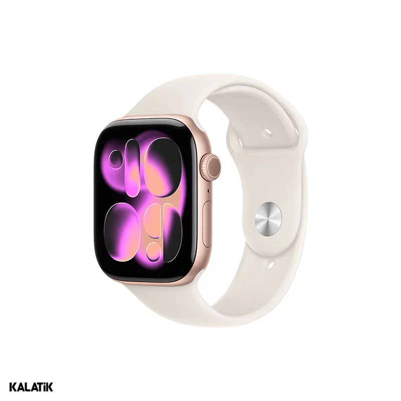 اپل واچ سری 11 مدل 46mm بدنه آلومینیوم با بند سیلیکونی