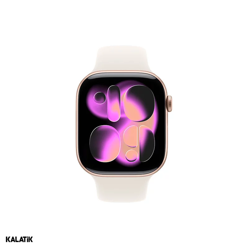 اپل واچ سری 11 مدل 46mm بدنه آلومینیوم با بند سیلیکونی