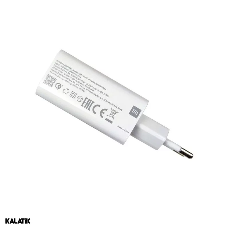 شارژر دیواری 33W شیائومی مدل MDY-11-EZ با کیفیت +A تک پورت دو پین-شارسل