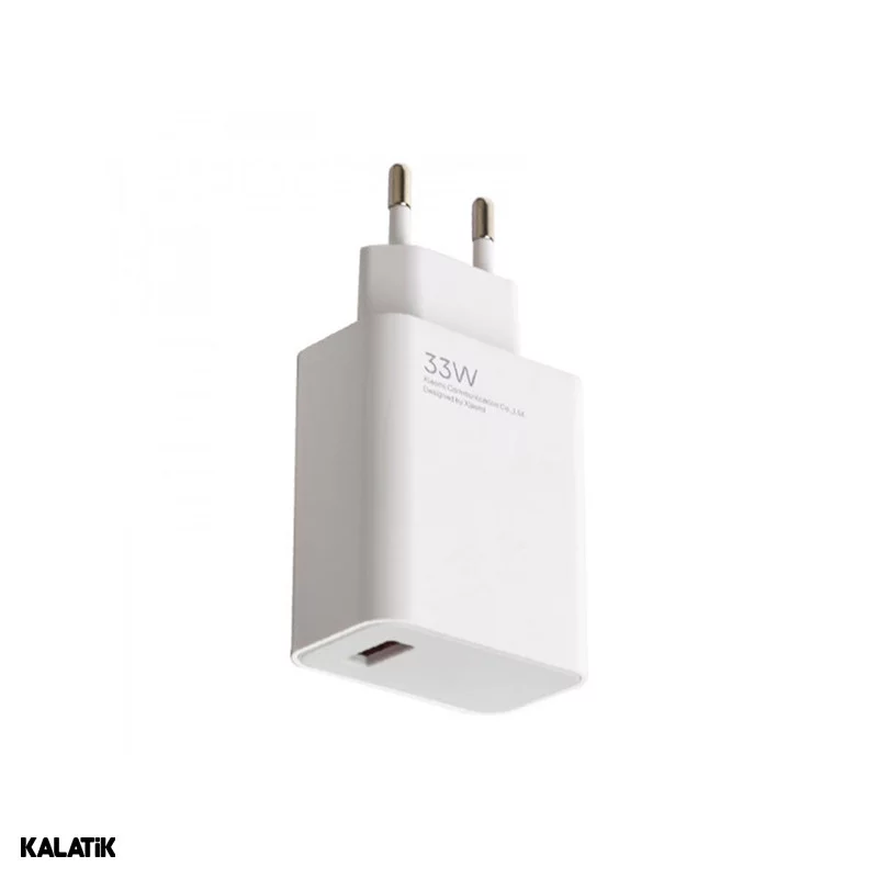 شارژر دیواری 33W شیائومی مدل MDY-11-EZ با کیفیت +A تک پورت دو پین-شارسل