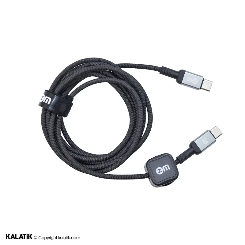 کابل تبدیل USB-C به USB-C زد ام 60 وات مدل L06 به طول 2 متر-شارسل