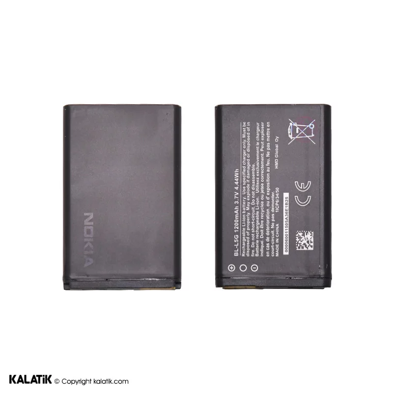 باتری گوشی موبایل نوکیا اصلی مدل BL-L5G ظرفیت 1200 میلی آمپر ساعت-شارسل