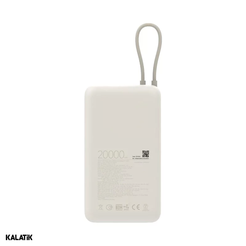 پاور بانک 33 وات شیائومی مدل PB2030MI ظرفیت 20000 میلی آمپر ساعت 