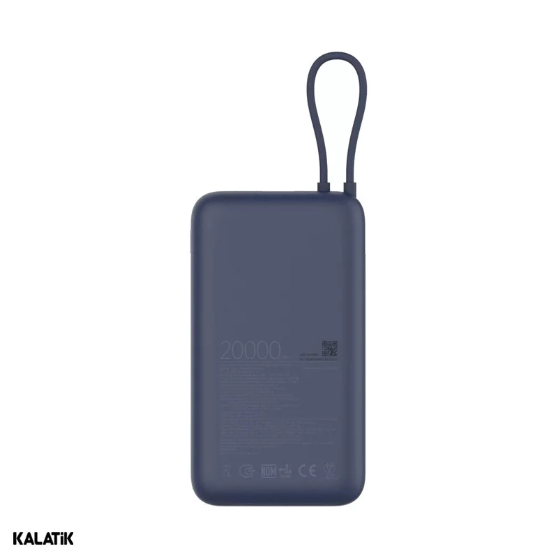 پاور بانک 33 وات شیائومی مدل PB2030MI ظرفیت 20000 میلی آمپر ساعت 