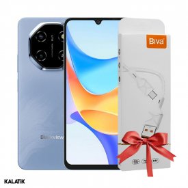 گوشی موبایل بلک ویو مدل Shark 6 5G دو سیم کارت ظرفیت 128/8 گیگابایت+هدیه کابل شارژ USB-C بیوا C-06