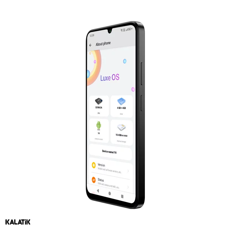 گوشی موبایل جنرال لوکس مدل F35 دو سیم کارت ظرفیت 64/4 گیگابایت