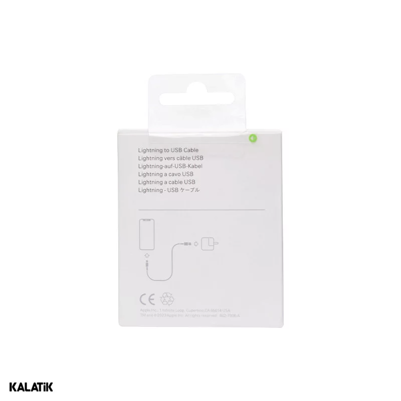 کابل تبدیل USB-A به لایتنینگ اپل آیفون Xs Max مدل A1480 پک دار به طول 1 متر-شارسل