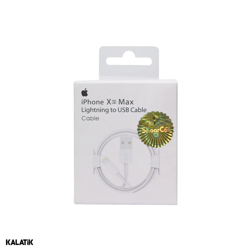 کابل تبدیل USB-A به لایتنینگ اپل آیفون Xs Max مدل A1480 پک دار به طول 1 متر-شارسل