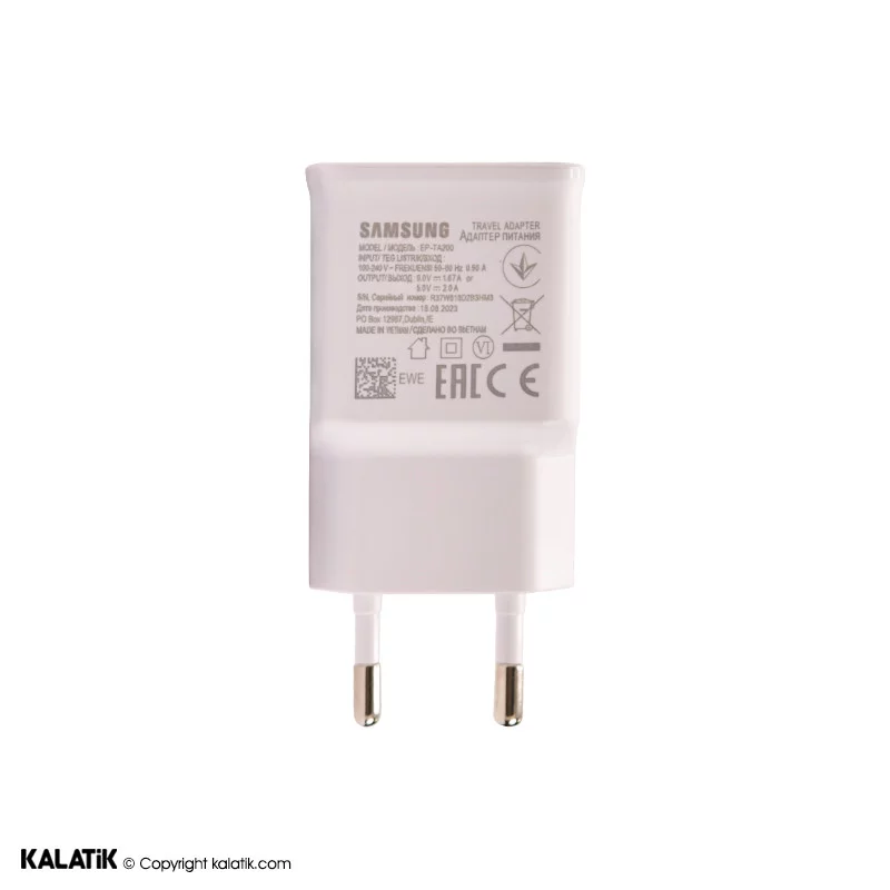 شارژر دیواری 15W سامسونگ S10 مدل EP-TA200 فست تک پورت دو پین-شارسل