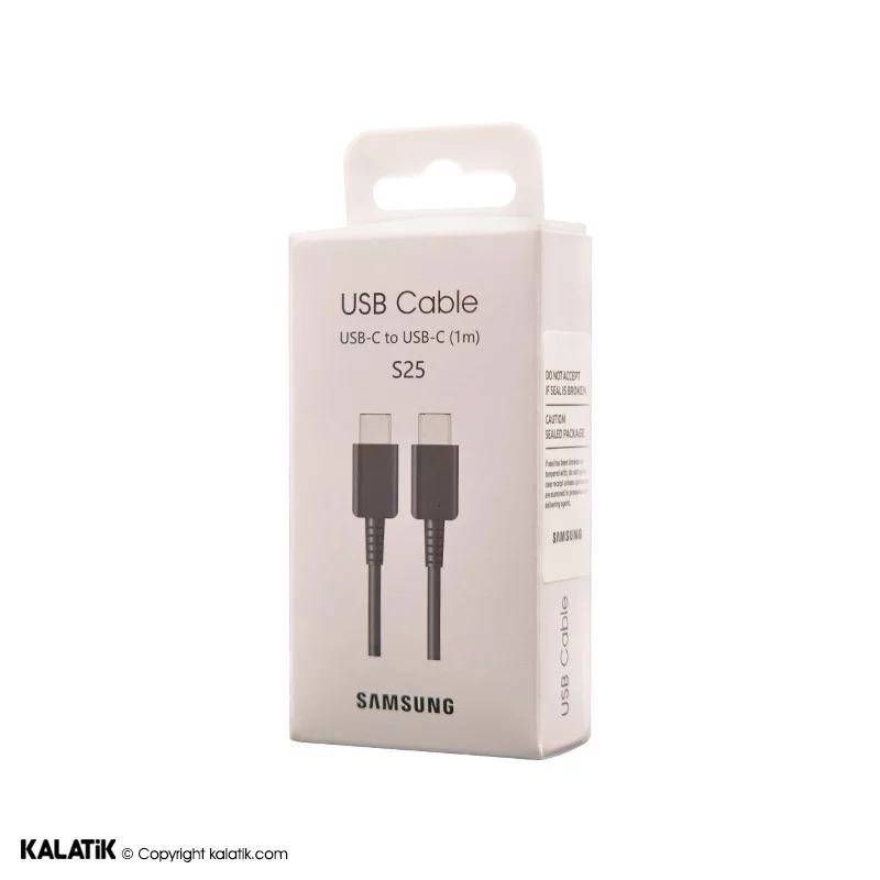 کابل تبدیل USB-C به USB-C سامسونگ S25 PD مدل EP-DN980 پک دار به طول 1 متر-شارسل