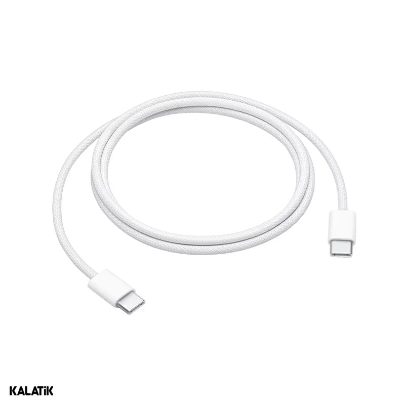 کابل تبدیل USB-C به USB-C اپل سرکارتنی آیفون 17 مدل A2795 فست PD به طول 1 متر-شارسل