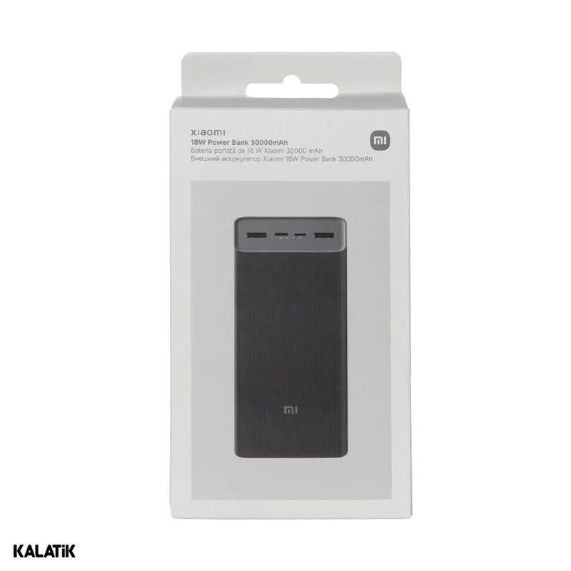 پاور بانک 18 وات شیائومی مدل PB3018ZM ظرفیت 30000 میلی آمپر ساعت