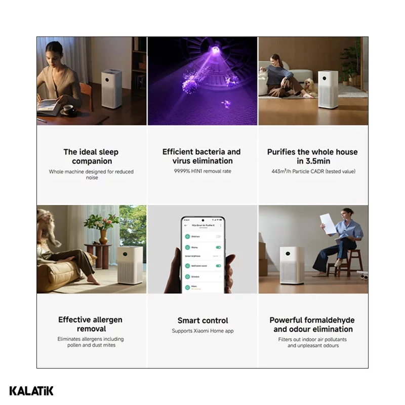 دستگاه تصفیه کننده هوا هوشمند شیائومی مدل Mijia Smart Air Purfier 6 EU