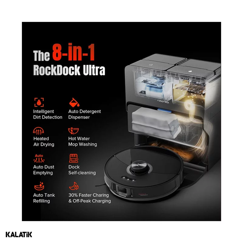 جارو برقی رباتیک شیائومی مدل Roborock S8 MaxV Ultra