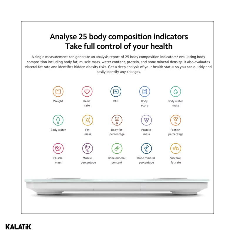 ترازو هوشمند شیائومی مدل Body Composition Scale S400