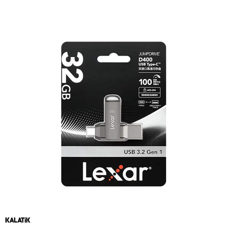 فلش مموری لکسار مدل JumpDrive D400 ظرفیت 32 گیگابایت