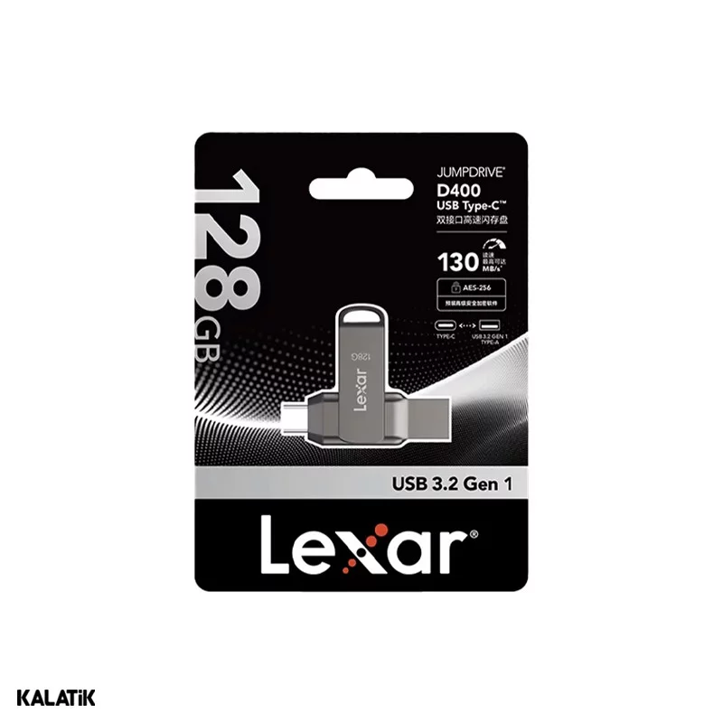فلش مموری لکسار مدل JumpDrive D400 ظرفیت 128 گیگابایت