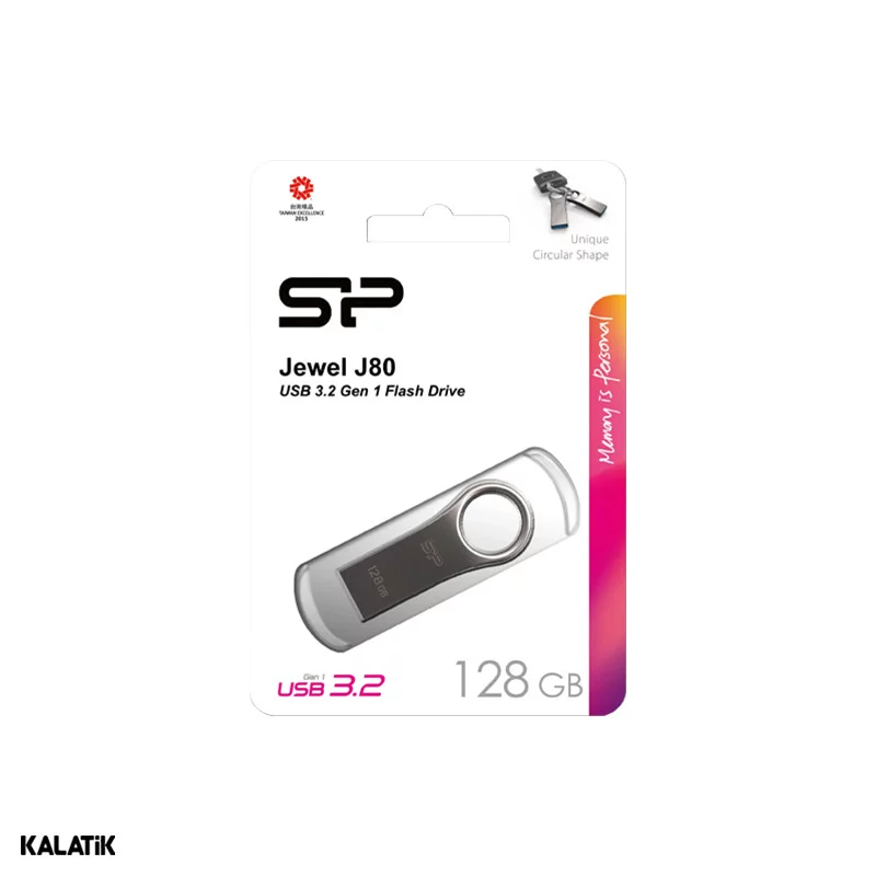 فلش مموری سیلیکون پاور مدل Jewel J80 ظرفیت 128 گیگابایت
