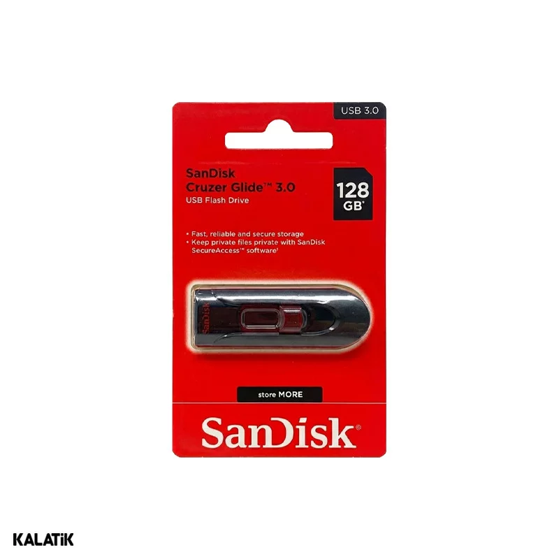 فلش مموری سن دیسک مدل Cruzer Glide ظرفیت 128 گیگابایت