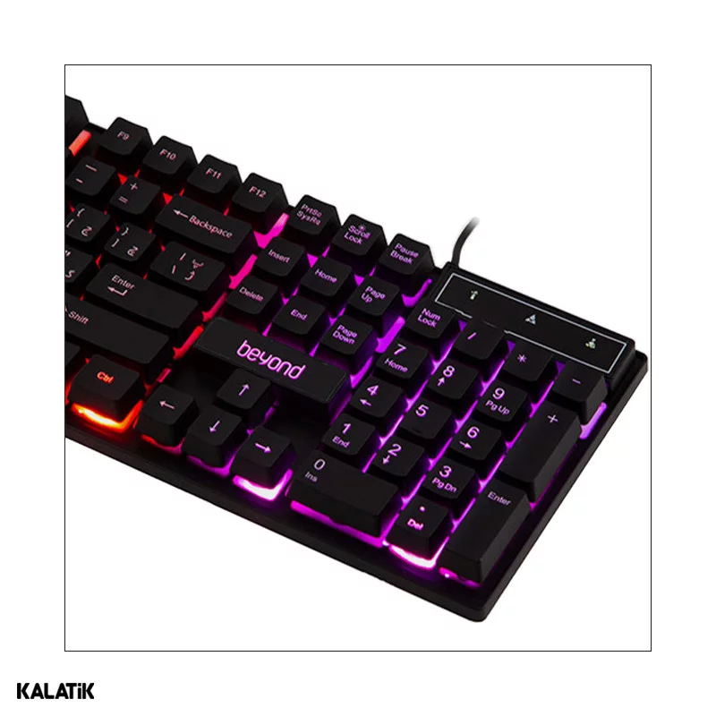 کیبورد با سیم بیاند مدل BK-7120 RGB