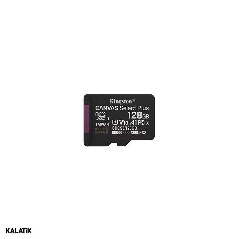 کارت حافظه microSDXC کینگستون مدل Canvas Select Plus کلاس 10 استاندارد UHS-I U1 با سرعت 100MB ظرفیت 128 گیگابایت