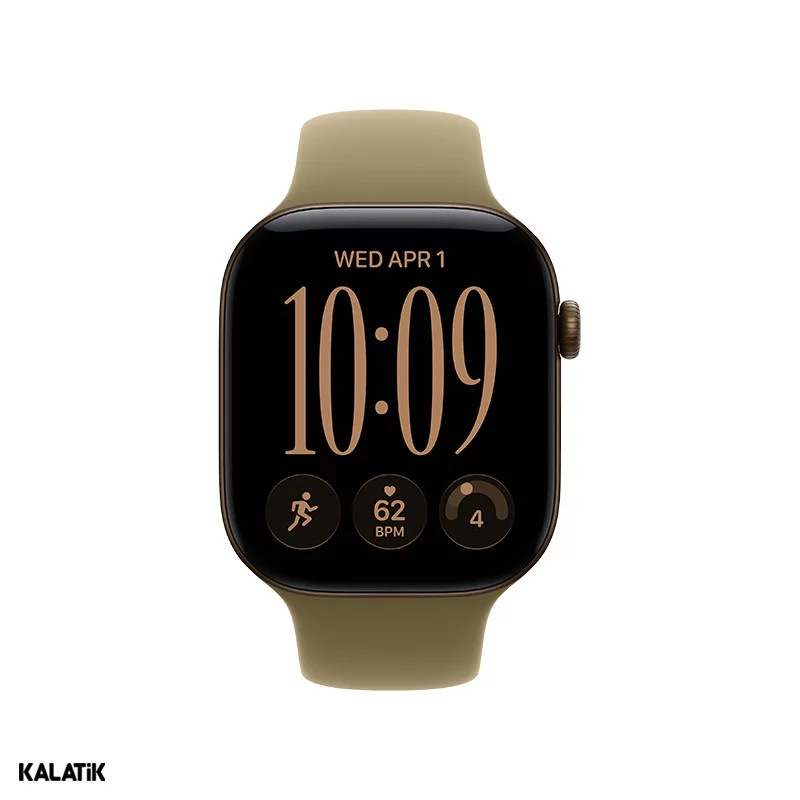 اپل واچ سری 12 مدل 46mm بدنه آلومینیوم با بند سیلیکونی