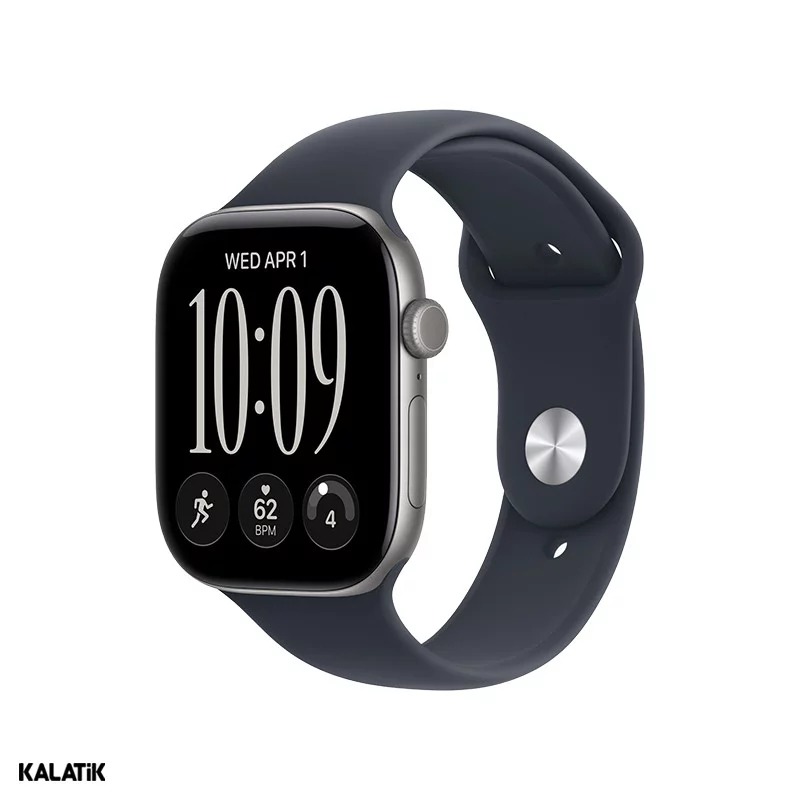 اپل واچ سری 12 مدل 46mm بدنه آلومینیوم با بند سیلیکونی