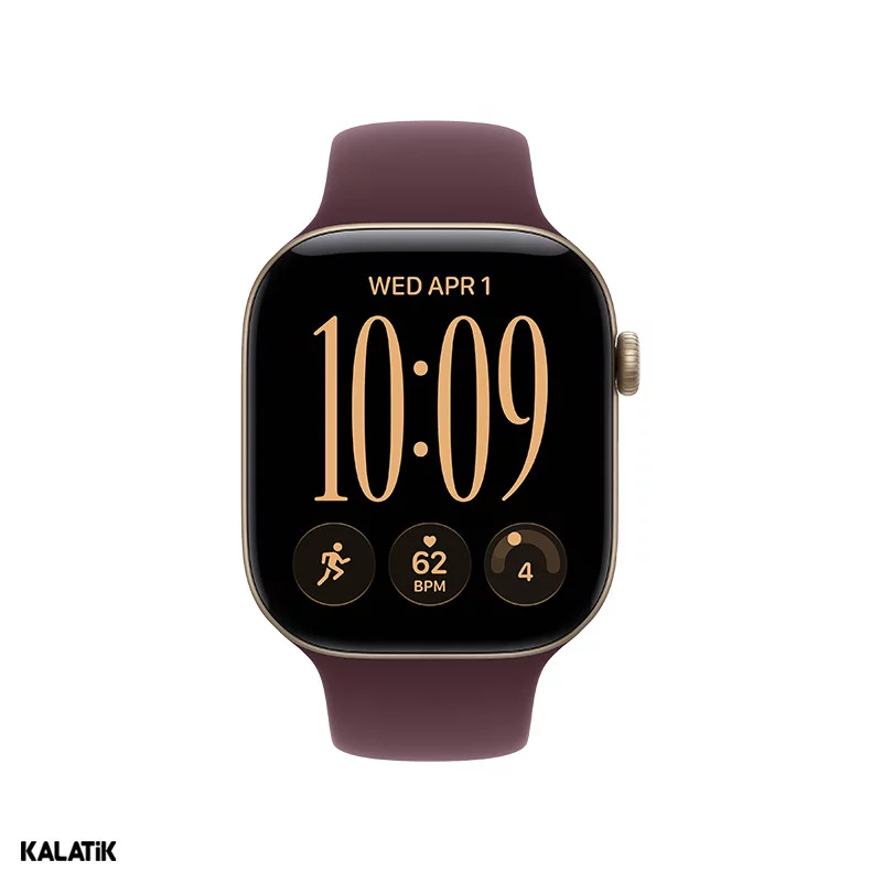 اپل واچ سری 12 مدل 46mm بدنه آلومینیوم با بند سیلیکونی